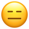 Expressionless Face emoji on Apple